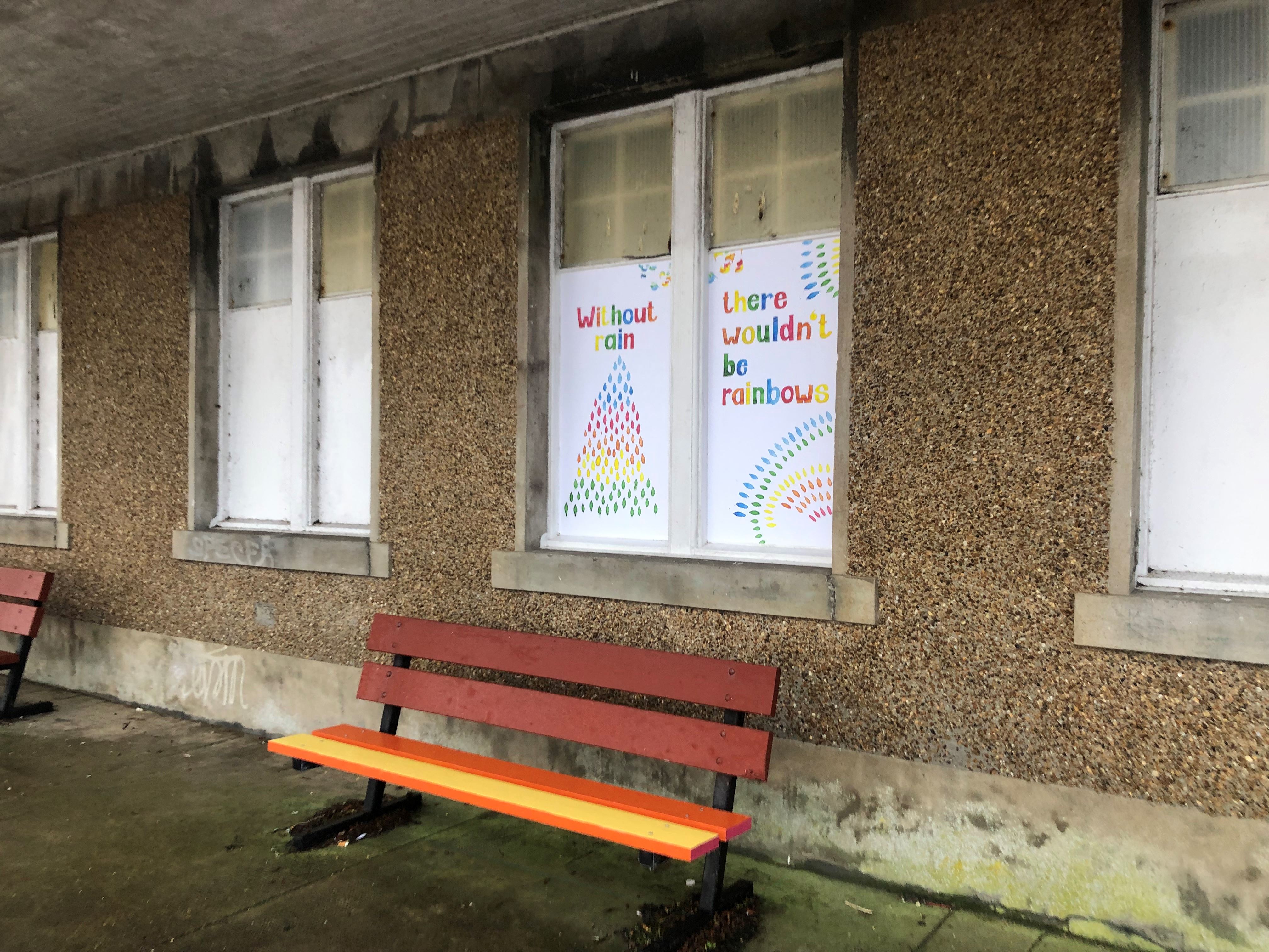 Without Rain Beach Hut Bench